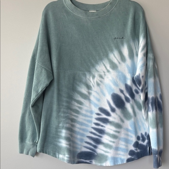 PINK oversize tie dye sweatshirt - Picture 2 of 6